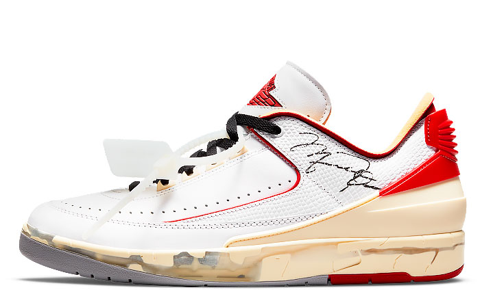 Off-White x Nike Air Jordan 2 Low Varsity Red DJ4375-106
